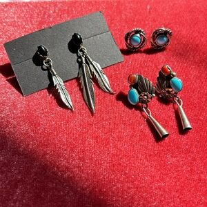 Sterling earrings lot